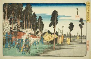 王子稻荷神社，选自 "江户名胜（江户名胜）"系列 作者 歌川宏重