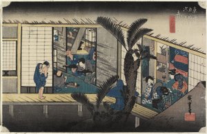 Inn with Serving-Maids，Akasaka，c。 1833