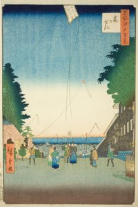 霞关，选自 "江户百景（名所江户百景）"系列 作者 歌川宏重