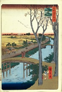 古梅路堤江户百景，1856-1858年 作者 Utagawa Hiroshige