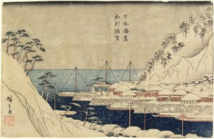 Uraga Port的内衬松树，c。 1840至43年