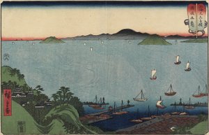 1858年8月在赞岐省的Marugame