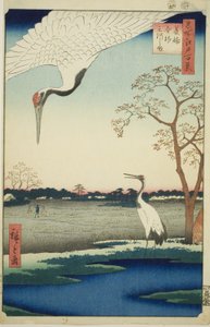 箕轮，金杉，三川岛，选自 "江户百景 "系列 作者 歌川宏重