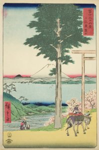 风间省鹿野山（风间六须山），选自 "富士山三十六景 "系列 作者 歌川宏重