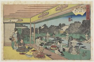 Musashiya at Ushijima，c.1835-1842