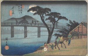 长久保木曾公路六十九站之第 29 站 作者 歌川宏重