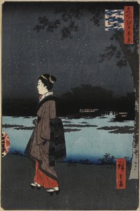 1857年8月，三亚运河的夜景，松内山
