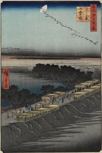 Nihon Embankment，Yoshiwara，1857年4月
