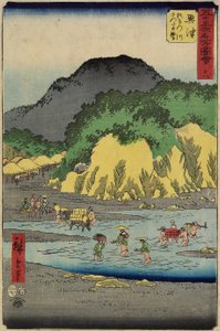 1855年7月，Okitsu的Okitsu河上的Satta山脚18号