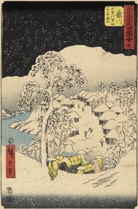 1855年7月在富士川的Yamanaka村38号