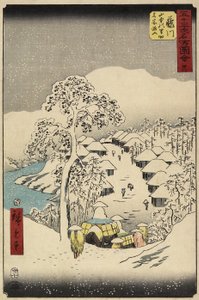 1855年7月在富士川的Yamanaka村38号