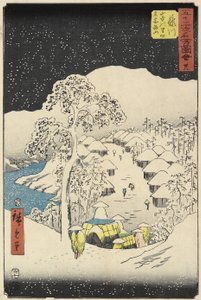 1855年7月在富士川的Yamanaka村38号