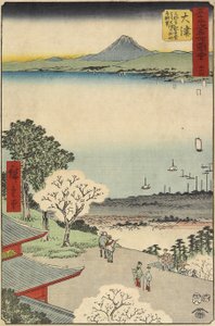 No.54 O_tsu城市景观，从1855年7月在O_tsu的Mii Temple看到