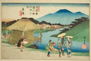 第 14 号：高崎，选自 "木更道六十九站 "系列 作者 歌川宏重