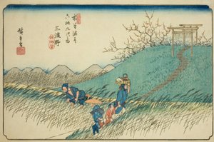第 42 号：绿野，选自 "木更道六十九驿站 "系列 作者 歌川宏重