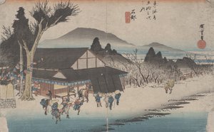 No. 52&39;Ishibe：Megawa村&39;来自东海道的53个站，1833年