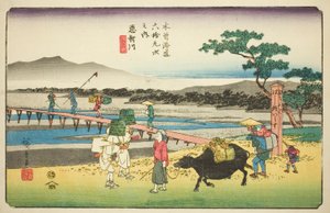 第 66 号：越川，选自 "木更道六十九站 "系列 作者 歌川宏重