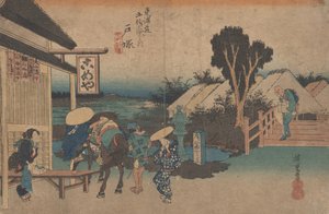No. 6&39;Totsuka motomachi Fork&39;来自东海道的53个站，1833年