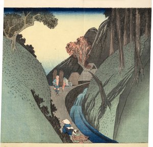 Okabe：Utsu Mountain，1832-33（木刻）