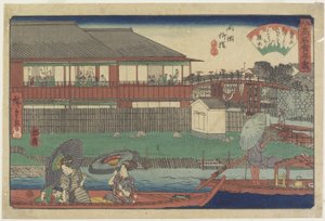 位于Ryo_goku的Yanagibashi的O_noshi，c.1835-1842