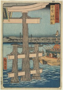 1853年在安艺省严岛神社的RokuScene
