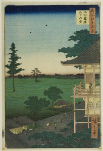 五百罗汉寺斋堂，选自 "江户名胜百景 "系列 作者 歌川宏重