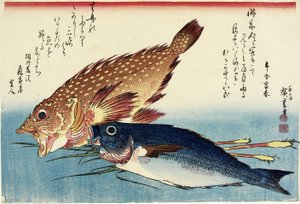 蝎子鱼，鸡咕噜和姜笋，c。 1832