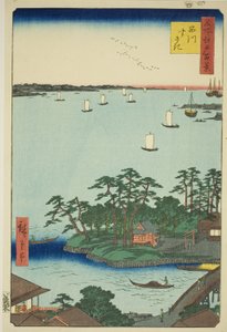 品川须崎（Shinagawa Susaki），选自 "江户百景（名所江户百景）"系列 作者 歌川宏重