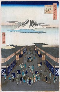 Surugacho 1856-1858年江户的一百幅名画。   作者 歌川宏重