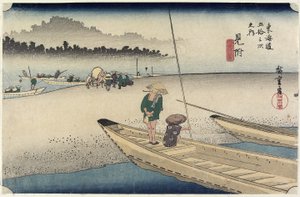 Tenryu_ River View，Mitsuke，c.1833