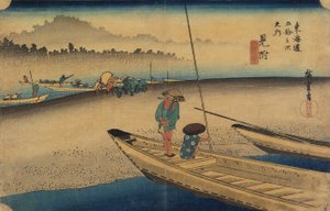 Tenryu_ River View，Mitsuke，c.1833