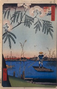 y濑川和加内富渊江户百景，1856-1858年 作者 歌川宏重