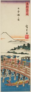 日本桥景观，选自 "东都名胜（东都名胜）"系列 作者 歌川宏重