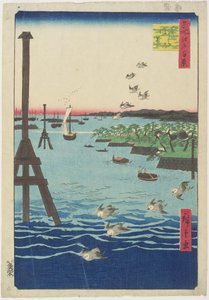 Shiba海岸看法，1856年2月