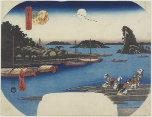 柳树由Nihon-zutsumi Bank，Shin-Yoshiwara，1853年11月
