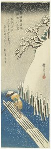 冬天：隅田川上空的雪，1834年