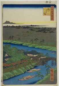 柳岛，选自 "江户百景（名所江户百景）"系列 作者 歌川宏重