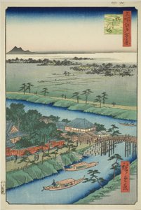 柳岛，选自 "江户百景（名所江户百景）"系列 作者 歌川宏重