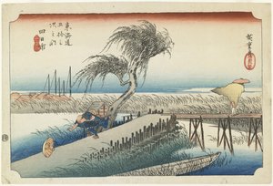 四日市 - 三重河，1833年