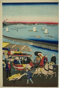 东京八山蒸汽机铁道的图片（东京八山shita kaigan jokisha tetsudo no zu）。