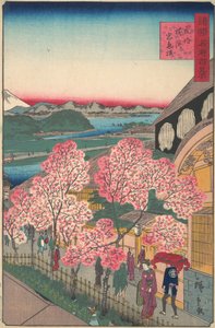 1859年3月，横滨市布施区三代崎区的甘吉罗茶馆的入口。