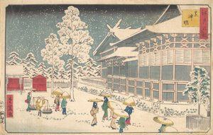 江户的著名景点：Shiba Shinmei, 19世纪。