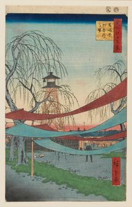 初音骑马场，巴室町，1857年设计 作者 歌川广重二世