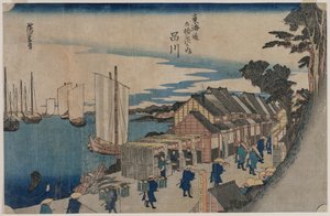 品川（选自《东海道五十三站》系列）