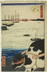 高轮海滩（高轮海岸），选自 "东都三十六景 "系列