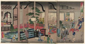 横滨 Gankiro 的内部结构（横滨 Gankiro mikomi no zu） 作者 歌川广重二世