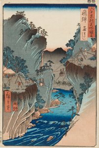 木版画--飞騨，鹿野苑，编号24，19世纪