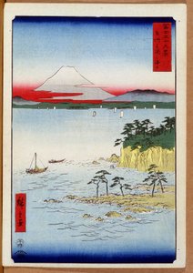富士山之景--北川广重的日本版画 作者 歌川二广