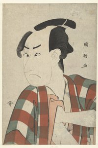 市川梅藏半身像