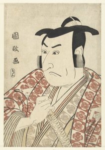 市川梅藏半身像